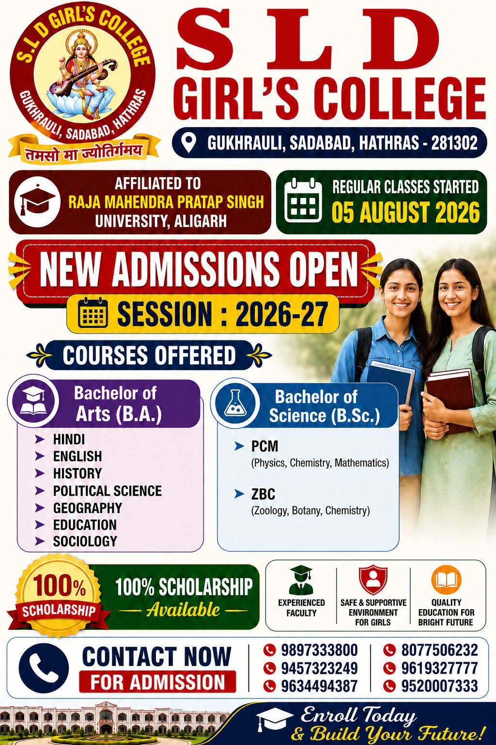 Welcome to S.L.D. Girls College